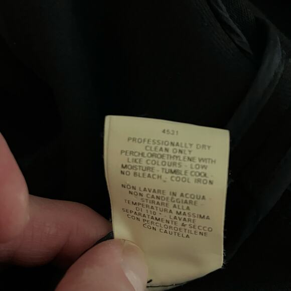 Narciso Rodriguez Black Wool-Cotton Sleeveless Sheath Dress Made in Italy, Sz 4 - Picture 8 of 9